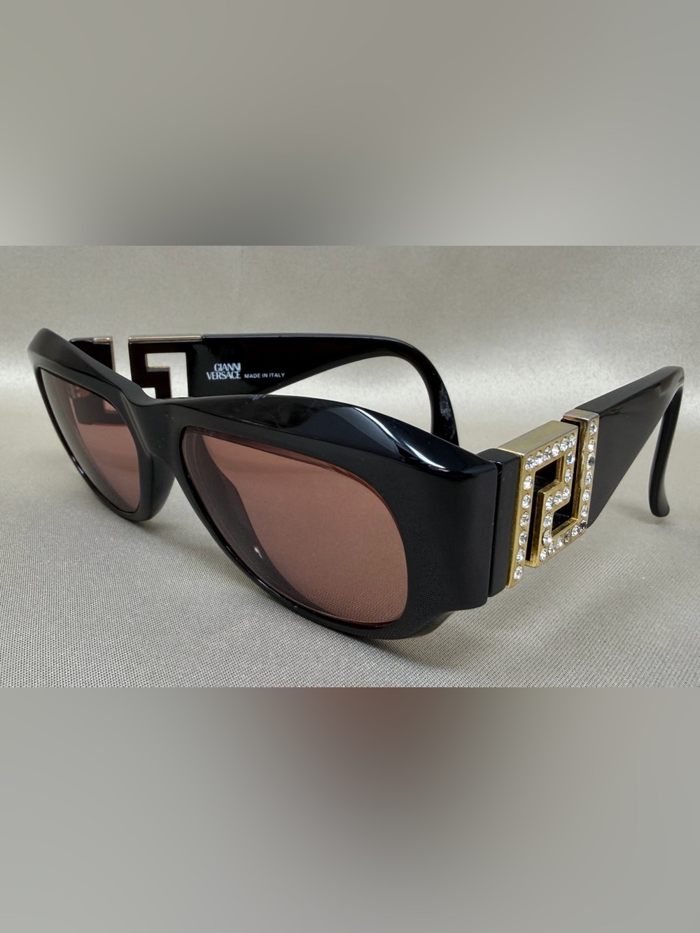 Vintage Gianni Versace T75/C 852RH Rhinestone Eyeglass Frames Italy
